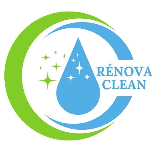 Un logo avec une goutte d'eau et des étoiles